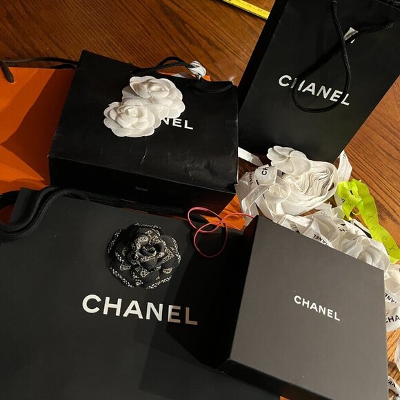 HERMES CHANEL LOUIS VUITTON Bags Boxes Camillas Ribbon  - Luxury Designer Decor - Picture 1 of 8